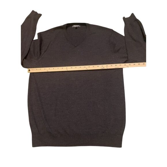 Bonobos Men V Neck Pullover Sweater 100% Extra Fine Merino Wool L Gray - Picture 8 of 9